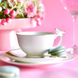 Serwis do herbaty na 6 osób porcelanowy Zestaw prezentowy PIAF 4