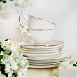 Serwis do herbaty na 6 osób porcelanowy Zestaw prezentowy PIAF 6