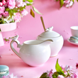 Serwis do herbaty na 6 osób porcelanowy Zestaw prezentowy PIAF 7