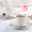 Zestaw porcelanowej filiżanki do herbaty 220 ml z talerzykiem deserowym 19 cm AURELIA w pudełku prezentowym EKO 11