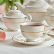 Spodek pod filiżankę 16 cm porcelanowy CELINE 2