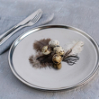 Talerz dekoracyjny gwiazda 26 cm OTELLO Silver 6