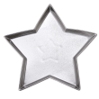 Talerz dekoracyjny gwiazda 26 cm OTELLO Silver 1
