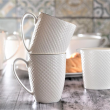 Zestaw 4 kubków porcelanowych BARI Platin w pudełku prezentowym 3