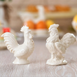 Zestaw porcelanowy kogutki Solniczka i pieprzniczka CLARA Ivory 2