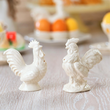 Zestaw porcelanowy kogutki Solniczka i pieprzniczka CLARA Ivory 1