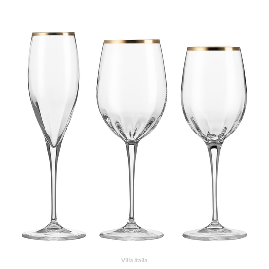 Komplet kieliszków ze szkła kryształowego