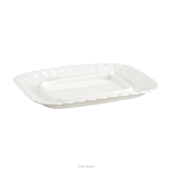 Maselnica porcelanowa bez przykrywki 15x20 cm CLARA Ivory