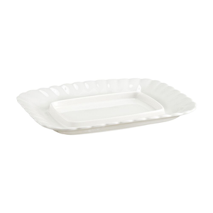 Maselnica porcelanowa bez przykrywki 15x20 cm CLARA Ivory