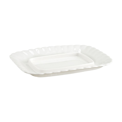 Maselnica porcelanowa bez przykrywki 15x20 cm CLARA Ivory