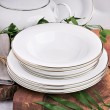 Talerz głęboki porcelanowy 23 cm HATTY PLATIN  2