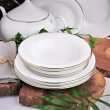Talerz głęboki porcelanowy 23 cm HATTY PLATIN  3