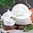 Talerz głęboki porcelanowy 23 cm HATTY PLATIN  5