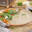 Talerz do pizzy 34 cm Półmisek okrągły szklany PIZZA Cream 2