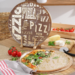 Talerz do pizzy 34 cm Półmisek okrągły szklany PIZZA Cream 3