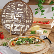 Talerz do pizzy 34 cm Półmisek okrągły szklany PIZZA Cream 4