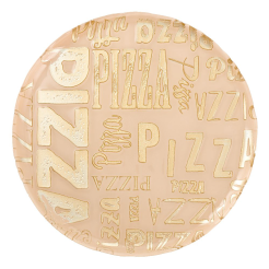 Talerz do pizzy 34 cm Półmisek okrągły szklany PIZZA Cream
