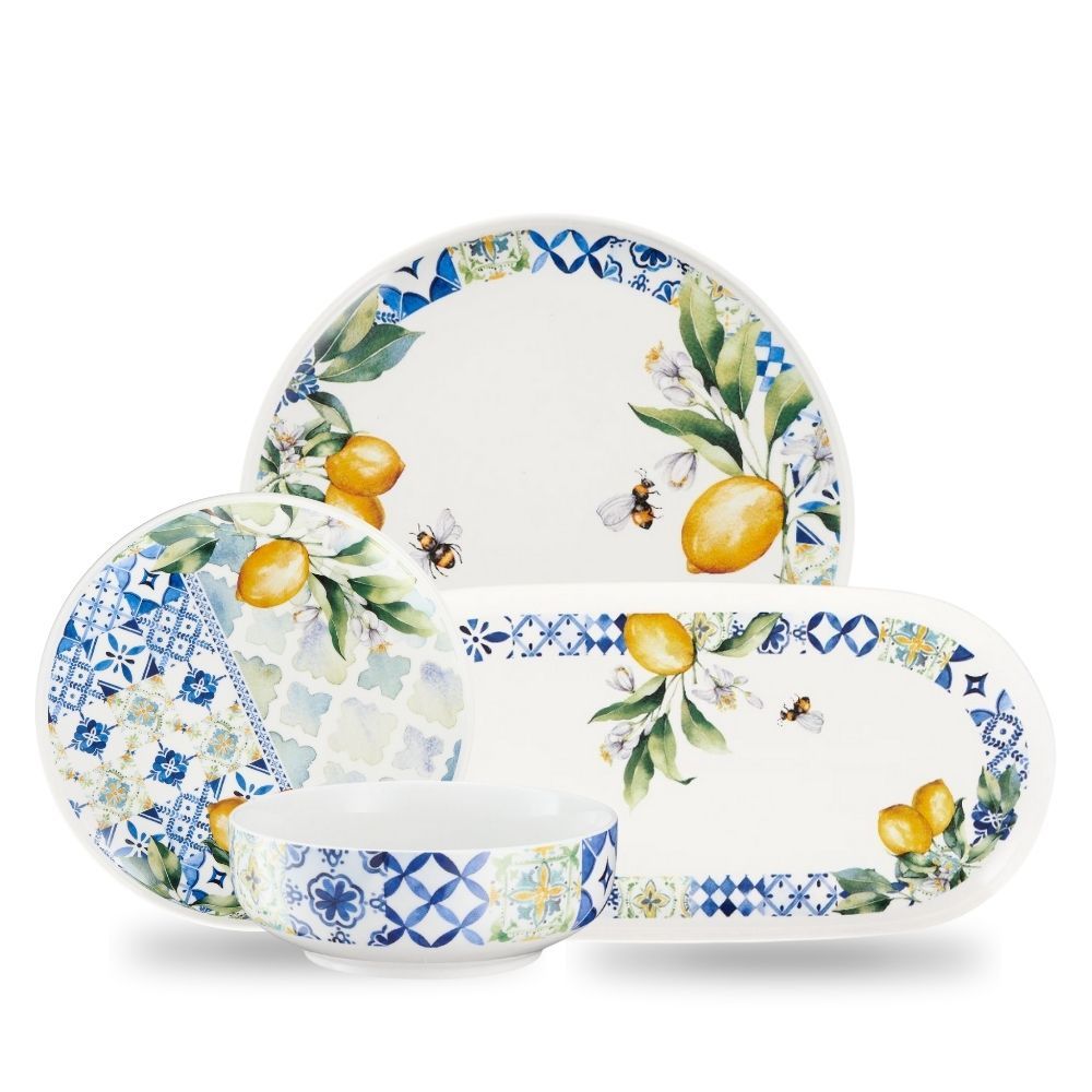Serwis obiadowy porcelanowy na 6 osób LIMONETTI