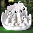Lampion porcelanowy CHRISTMAS - LED bożonarodzeniowa szopka  1