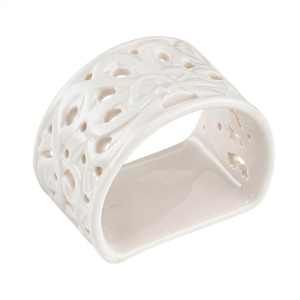 Obrączka na serwetkę porcelanowa CLARA Ivory