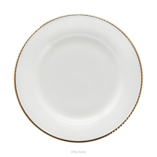 elegancki talerz porcelanowy ze złotem