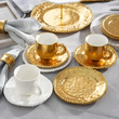 Talerzyk deserowy porcelanowy 17 cm MESTIERE GOLD 2