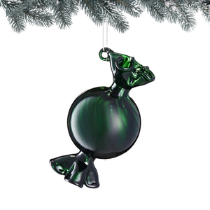 Bombka CUKIEREK ciemnozielony 9 cm