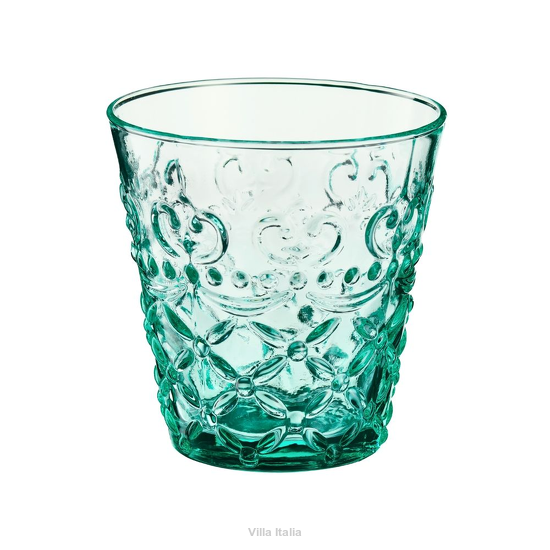 elegancka szklanka do wody z reliefowym wzorem