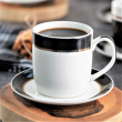 Filiżanka do kawy lub herbaty porcelanowa 345 ml ze spodkiem JULIETTA 1