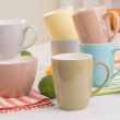 Kubek porcelanowy żółty 300 ml BORNEO 2