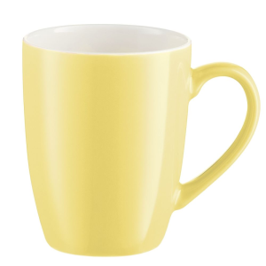 Kubek porcelanowy żółty 300 ml BORNEO