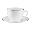 Spodek pod filiżankę porcelanowy 15,5 cm ROMA PLATIN 1