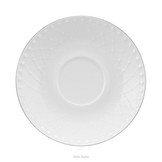 Spodek pod filiżankę porcelanowy 15,5 cm ROMA PLATIN