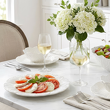 Komplet talerzy z miseczkami dla 4 osób porcelanowy BRASSICO 6