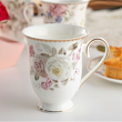 kubek ręcznie malowany złotem z porcelany na prezent