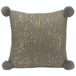 Poduszka dekoracyjna 45x45 cm szara DAISY 4