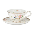 elegancka filiżanka dekorowana ręcznie złotem porcelanowa