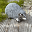 Figurka ceramiczna szary jeż 9 cm RICCIO silver 3