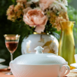 Przykrywka do wazy porcelanowej BARI WHITE 2