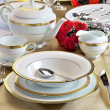 Serwis obiadowy porcelanowy na 12 osób LATINA GOLD  1