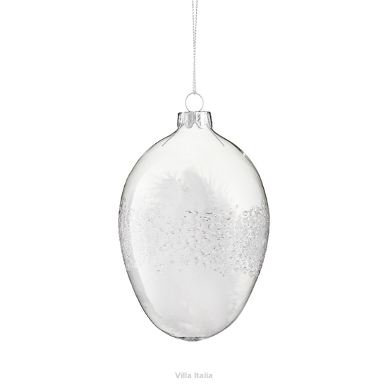 ozdoba wisząca jajko szklane