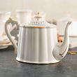 Dzbanek do herbaty porcelanowy 850 ml CLARA Gold Ivory 3
