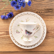 Filiżanka porcelanowa 180 ml LEDA IVORY w pudełku prezentowym 10