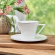 Filiżanka porcelanowa 200 ml ze spodkiem UNICO 11 2