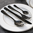 Zestaw sztućców czarnych na 6 osób 24 elementy ANTIQUE BLACK 1