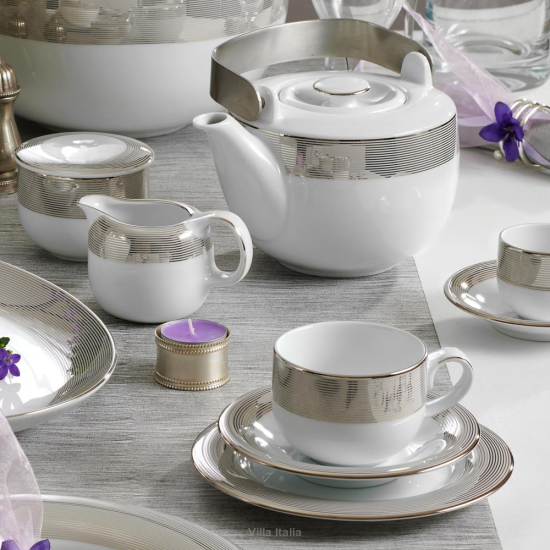 Serwis kawowy porcelanowy na 6 osób VALENTINO