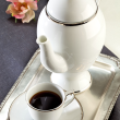 Serwis do herbaty porcelanowy na 12 osób OPERA PLATIN  1