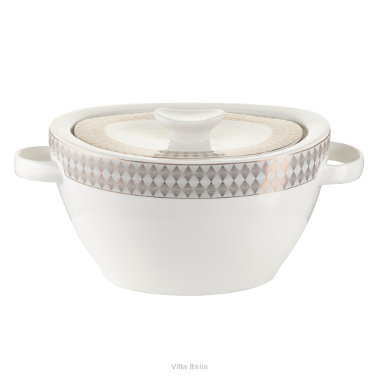 Waza porcelanowa 2,5 litra złota linia MAGIC