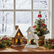 Dekoracja świąteczna LED domek drewniany 29 cm SAN NICOLA 3