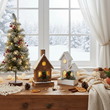 Dekoracja świąteczna LED domek drewniany 29 cm SAN NICOLA 4